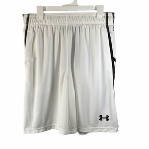 Under Armour Men's White and Black Athletic Shorts